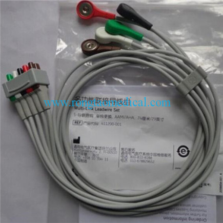 GE multi-link 5 leads coupling button cable (Model:411200-001)  